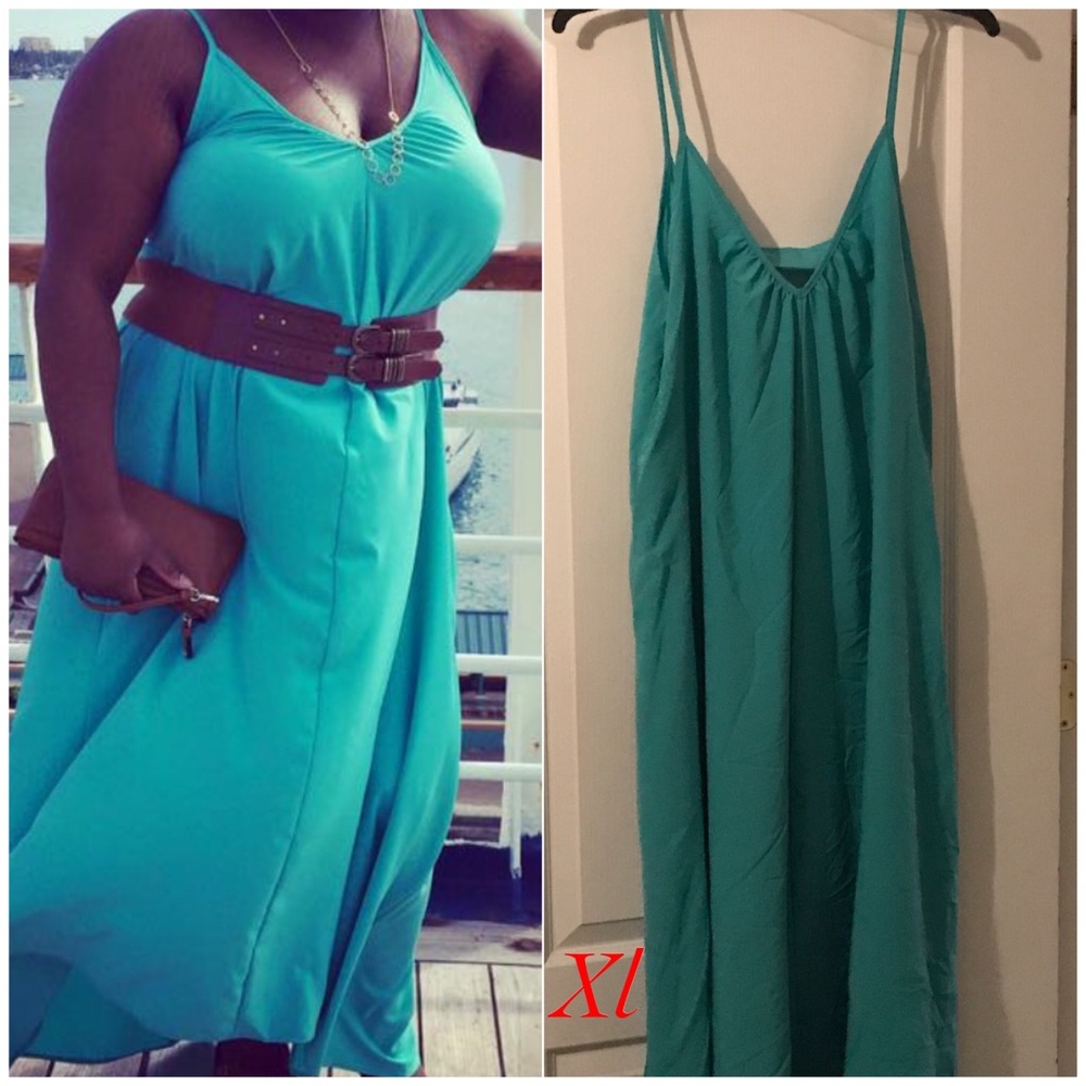 Teal cruiser dress